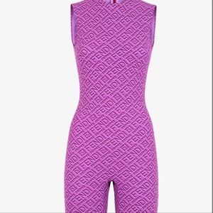 Fendi x SKIMS SLEEVELESS Mid-Thigh bodysuit